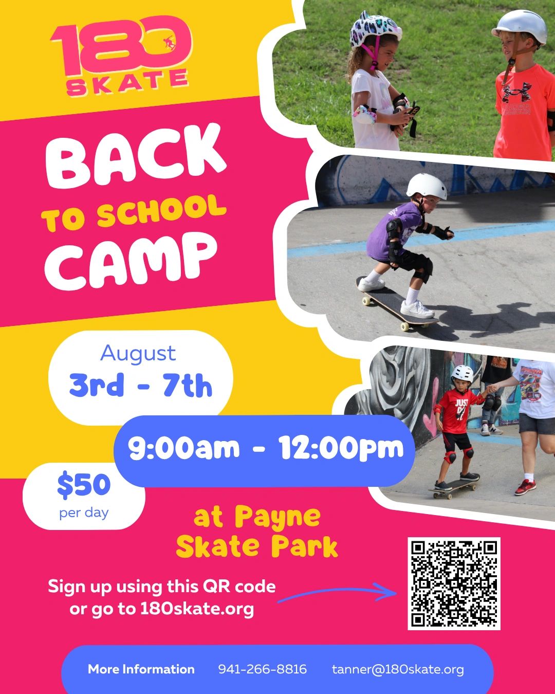 Back to School camp flyer
