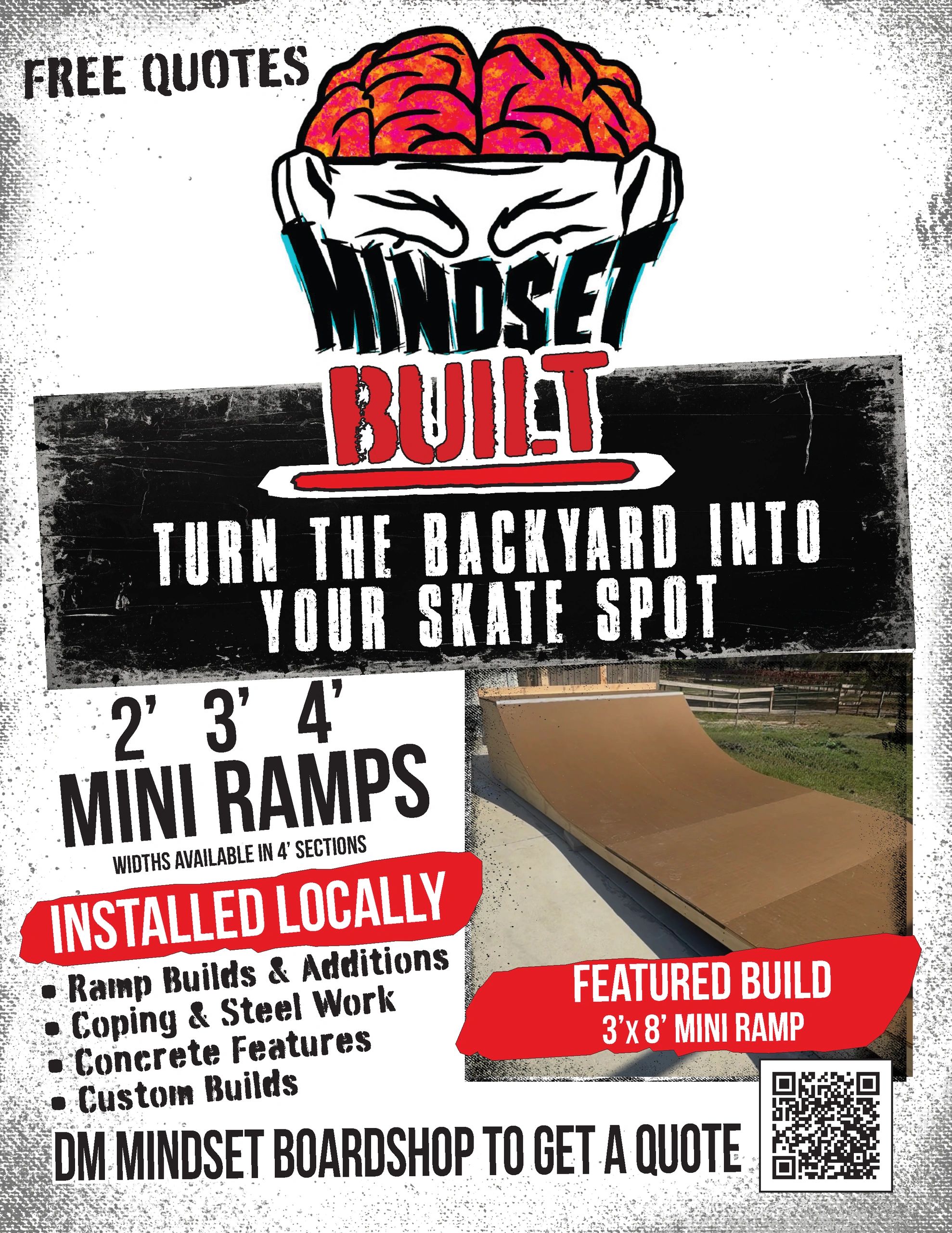 Mindset Built custom mini ramp flyer