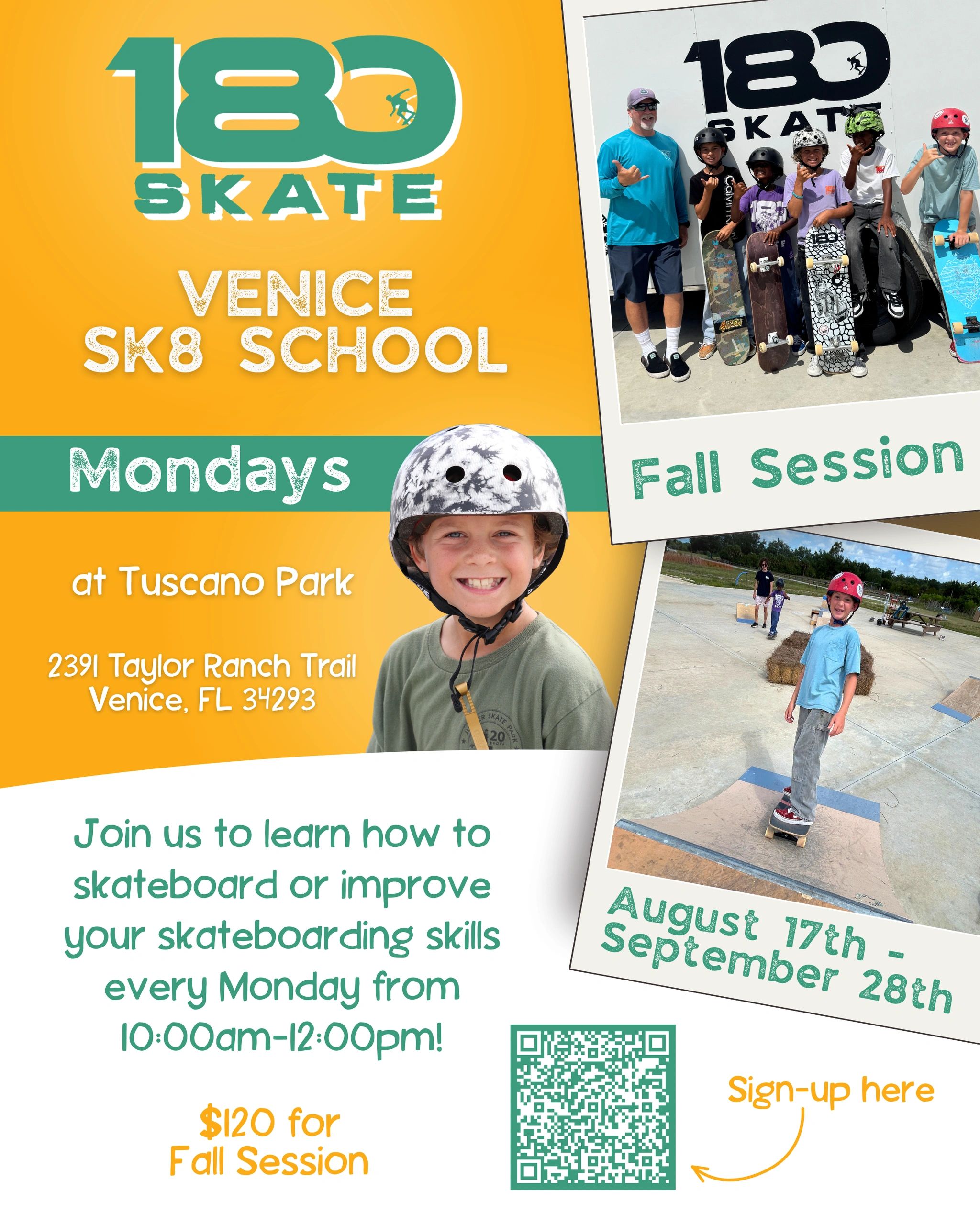 Venice Sk8 School flyer